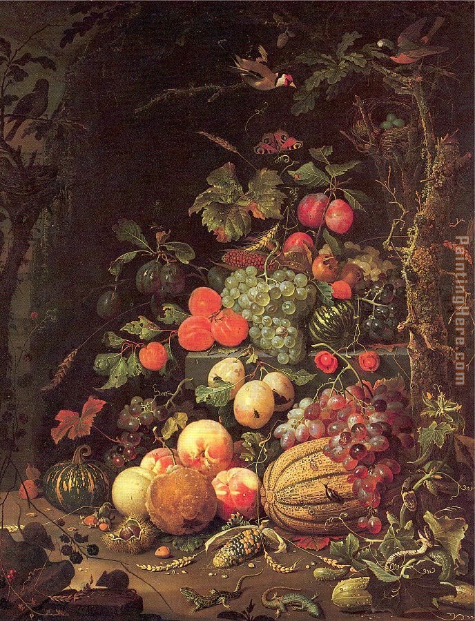 Abraham Mignon Still Life painting - Unknown Artist Abraham Mignon Still Life art painting
